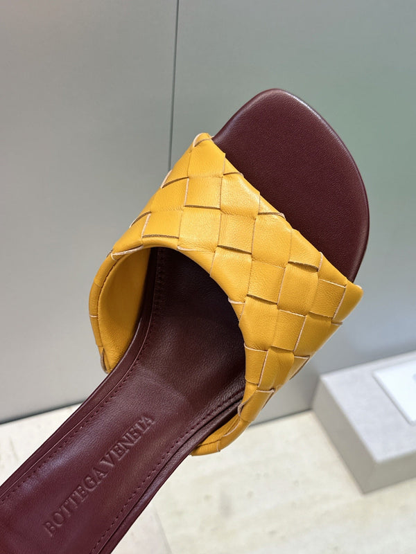 BV 26s Blink Intrecciato Mules 4.5cm Tan Brown Leather 896570