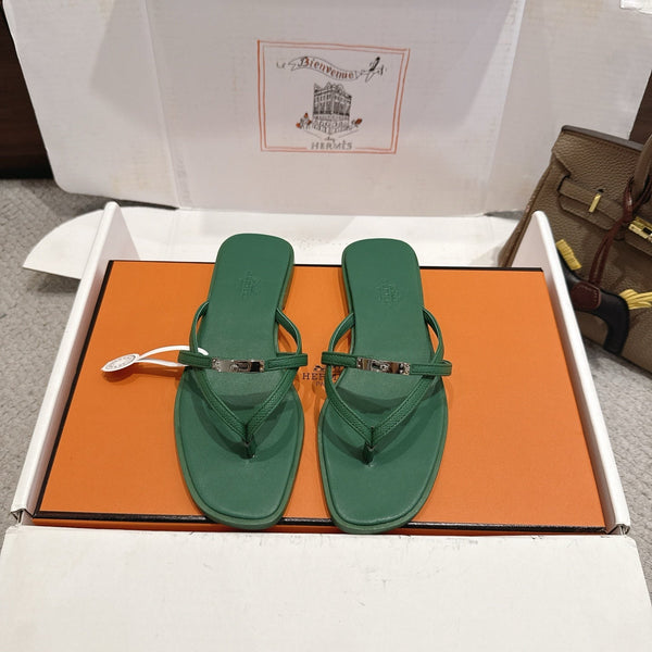 HM Miss Sandal Green in Calfskin 959968