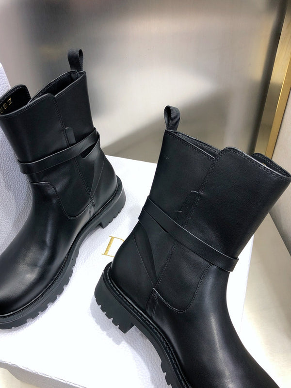 CD Empreinte Ankle Boots 1.5CM Buckle Black Leather 965384