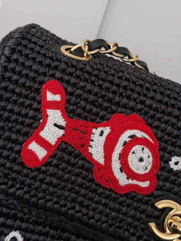 CC 26M Coco Beach CF 25cm Marine Charms Black Raffia 6089