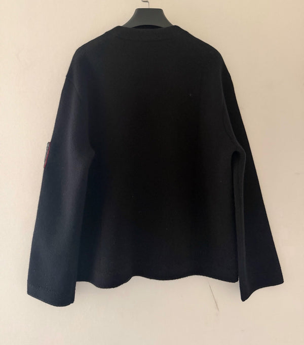 CC 26B Pocket Cardigan Black Cashmere 436263