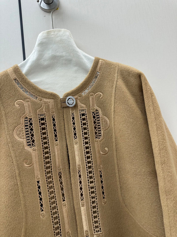 HM 26K Embroidered Jacket L'Enseigne du Sellier Wool Cashmere 435166