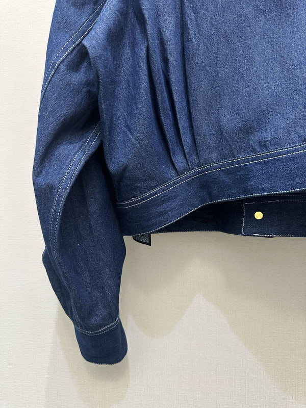 CE 26S Denim Shirt Triomphe Ring Pocket Dark Blue Cotton 437704