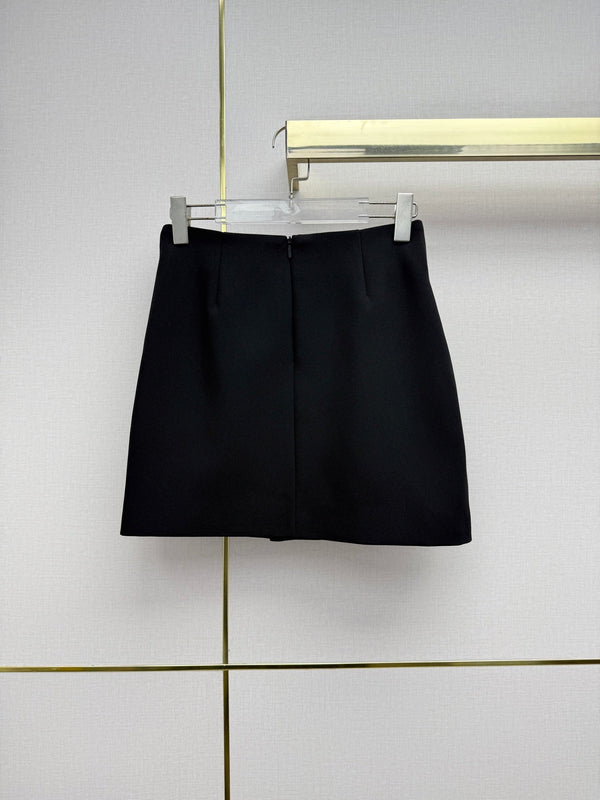 GG 26SS Mini Skirt Double G Metal Buttons 437645