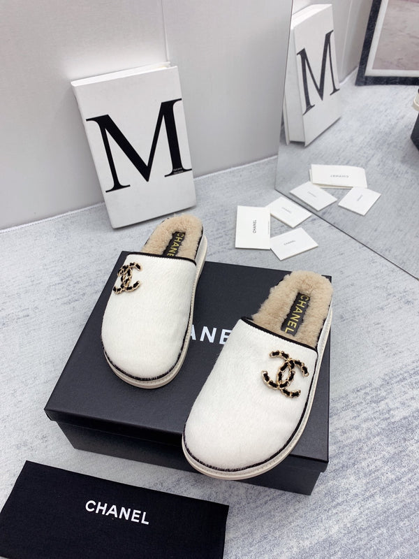 CC 26FW Shearling Mules Double Pony Hair 161799