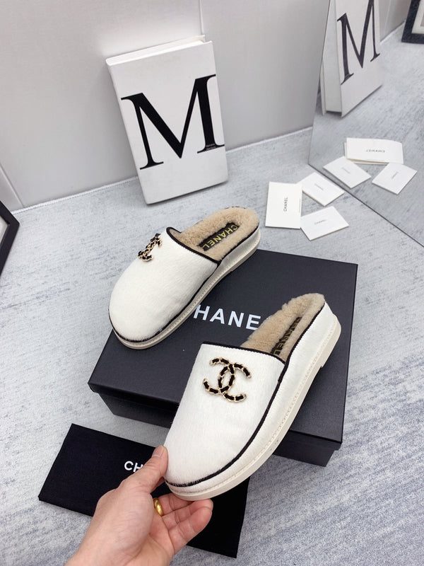 CC 26FW Shearling Mules Double Pony Hair 161799