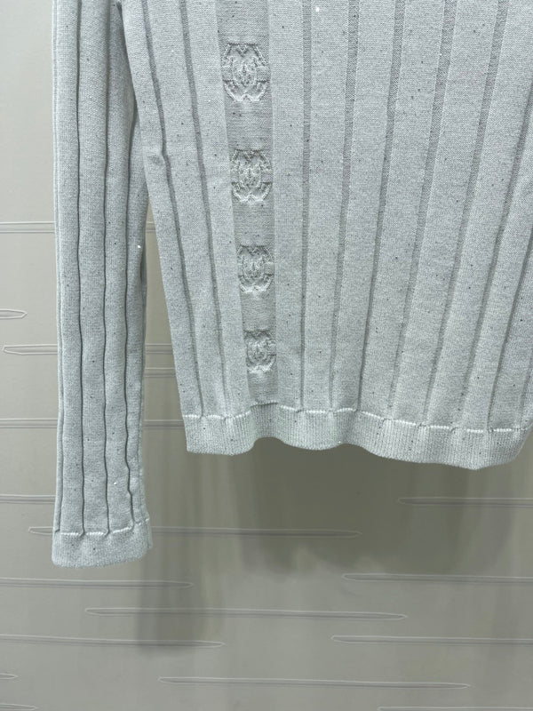 CC 22P Ribbed-Knit Vest Wool 439822