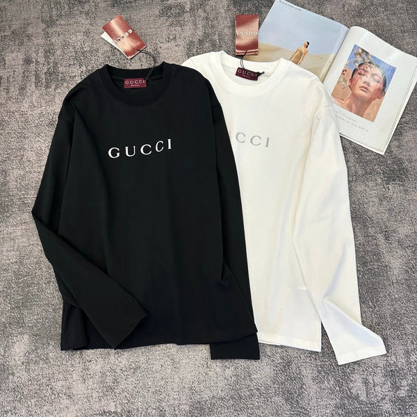 GG 26FW Cotton Jersey T-Shirt Glitter Logo Cotton 446462