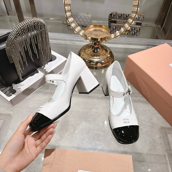 Miu 26FW Mary Jane Pumps 7.5cm Patent Leather190483