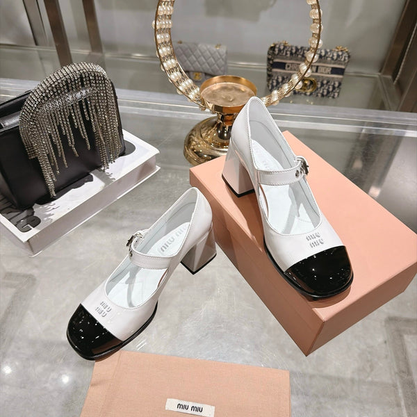 Miu 26FW Mary Jane Pumps 7.5cm Patent Leather190483