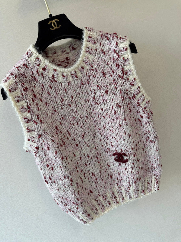 CC 26FW Cherry Blossom Jacquard Vest Silk 446688