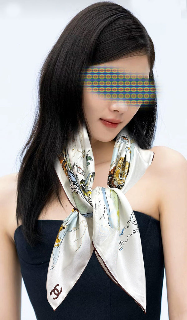 CC Scarf 90x90 Twill Silk 550756