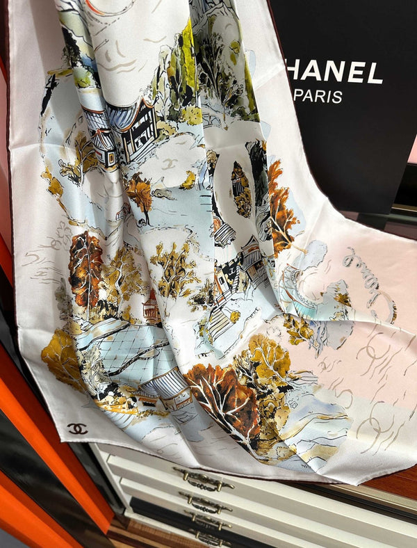 CC Scarf 90x90 Twill Silk 550756