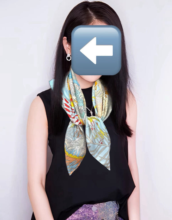 HM 26s Scarf 90x90cm Twill Silk 550747