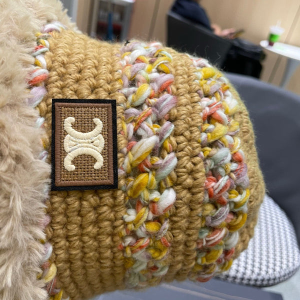 CE 26FW Color-Block Knit Beanie Wool 551997