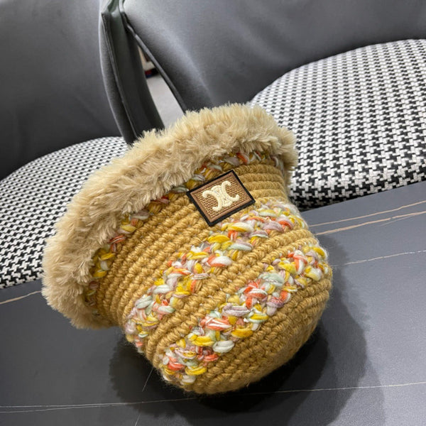 CE 26FW Color-Block Knit Beanie Wool 551997