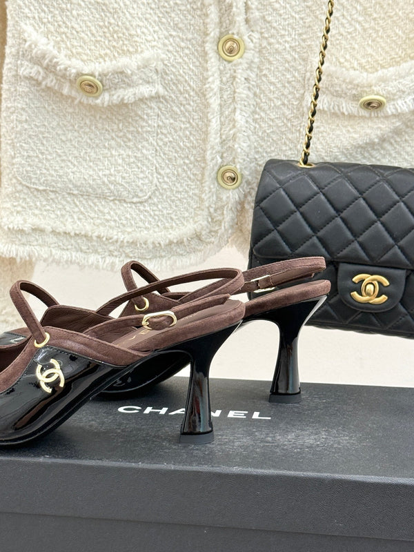 CC 2026 Two-Tone Slingback 70mm Suede 671565