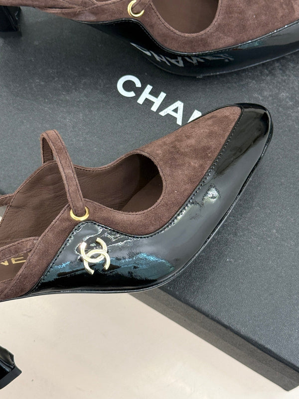 CC 2026 Two-Tone Slingback 70mm Suede 671565