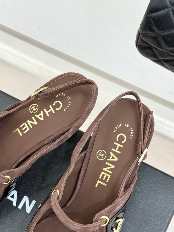 CC 2026 Two-Tone Slingback 70mm Suede 671565