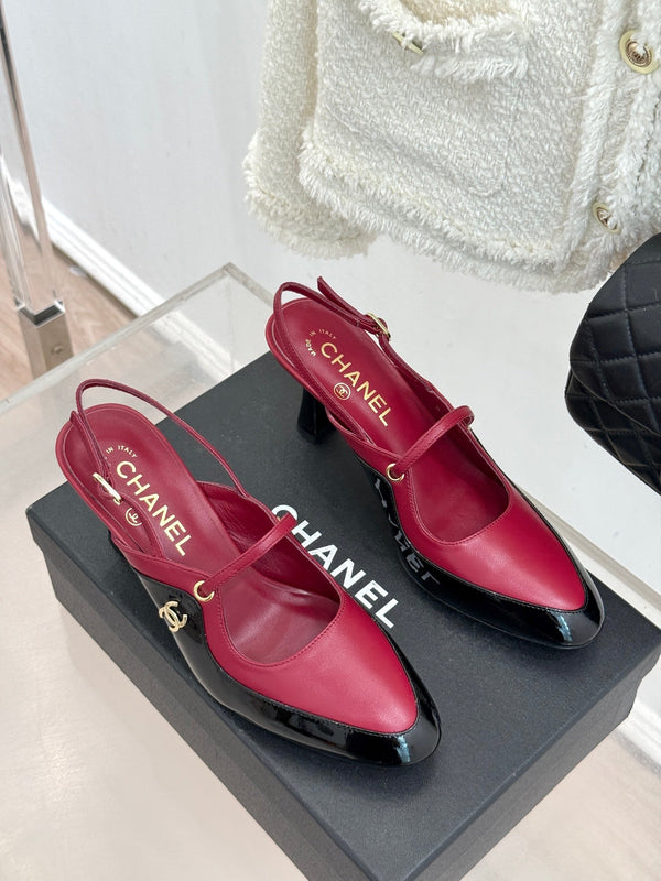CC 2026 Two-Tone Slingback 70mm Leather 671568