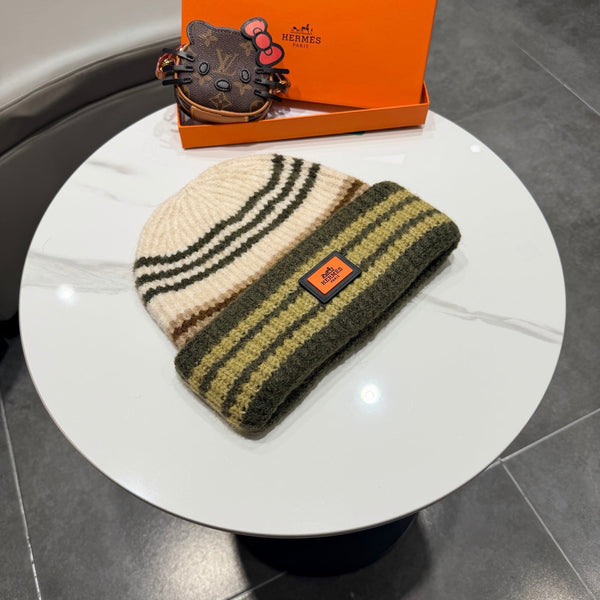 HM Hat Striped Knit Beanie 477434