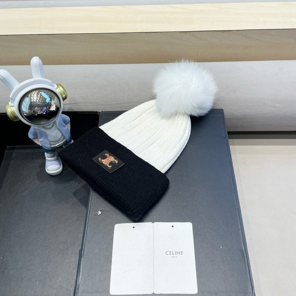 CE 26FW Colorblock Beanie Hat Knit 563799