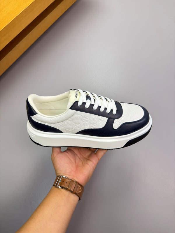 GG SNEAKER WHITE BLACK NAPPA LEATHER 194554