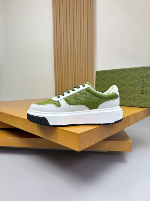 GG SNEAKER WHITE GREEN NAPPA LEATHER 194553