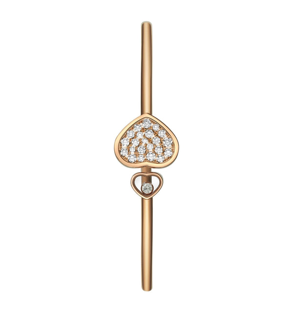 HAPPY HEART PINK GOLD BRACELET DIAMOND