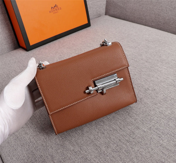 HM VERROU MINI BAG 17 RUSSET CALFSELL