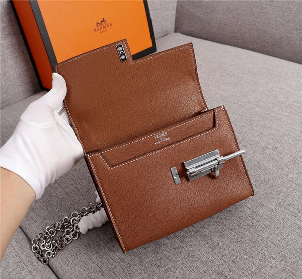 HM VERROU MINI BAG 17 RUSSET CALFSELL