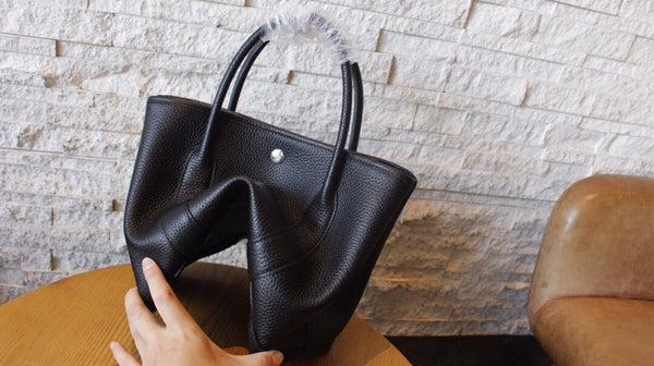 HM GARDEN PARTY 30 BLACK CALFSKIN