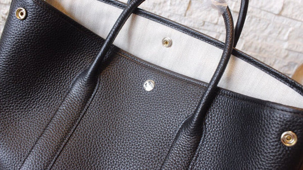 HM GARDEN PARTY 30 BLACK CALFSKIN