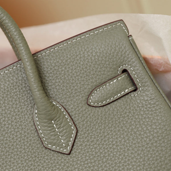 BORSA HM BIRKIN 35 OLIVA TOGO GOLD HARDWARE