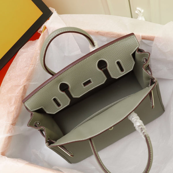 BORSA HM BIRKIN 35 OLIVA TOGO GOLD HARDWARE