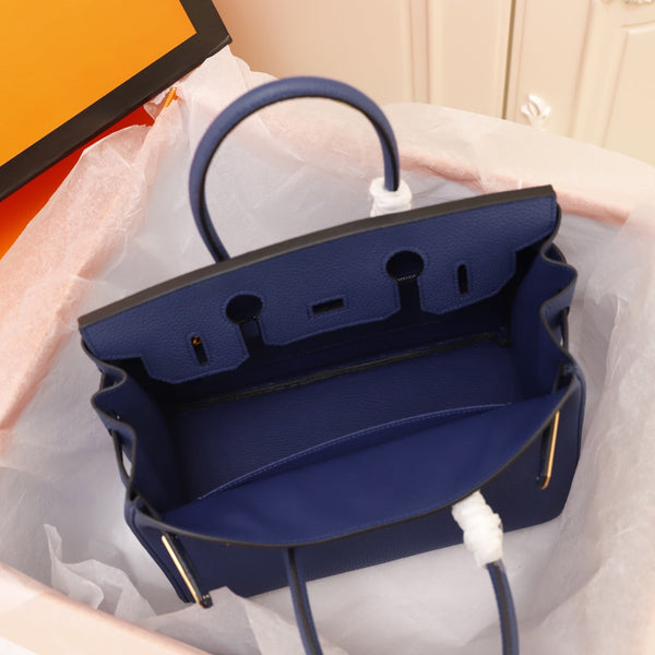BORSA HM BIRKIN 35 NAVY TOGO GOLD HARDWARE