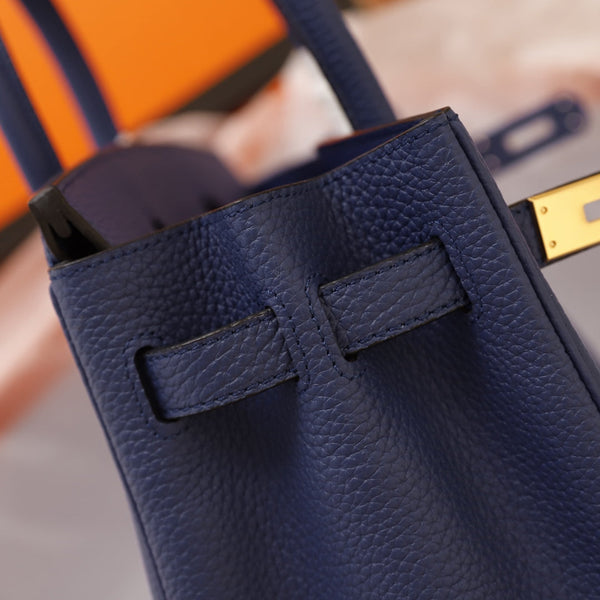 BORSA HM BIRKIN 30 NAVY TOGO GOLD HARDWARE