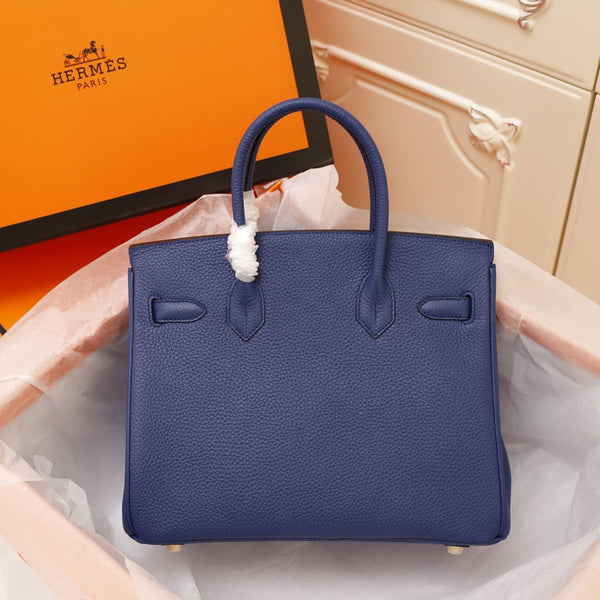 BORSA HM BIRKIN 30 NAVY TOGO GOLD HARDWARE