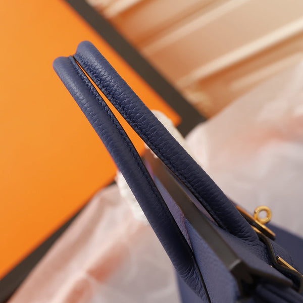 BORSA HM BIRKIN 35 NAVY TOGO GOLD HARDWARE