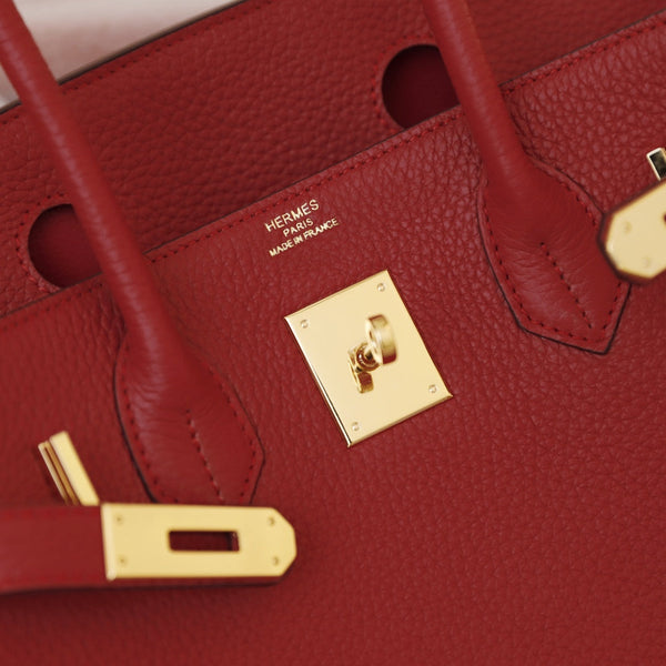 BORSA HM BIRKIN 35 CRIMSON TOGO GOLD HARDWARE