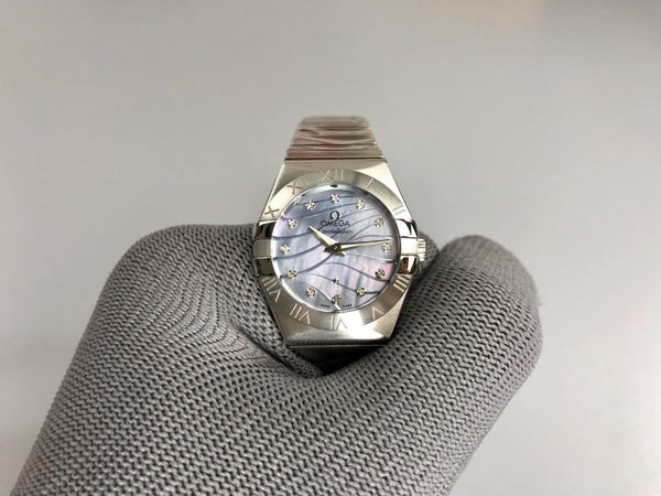 Omega Constellation 27mm Silver Mop Mother Pearl Dial