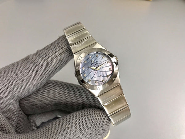 Omega Constellation 27mm Silver Mop Mother Pearl Dial