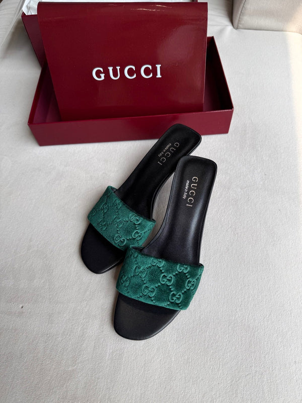 GG 26s Slide Sandals 5.5cm Velvet