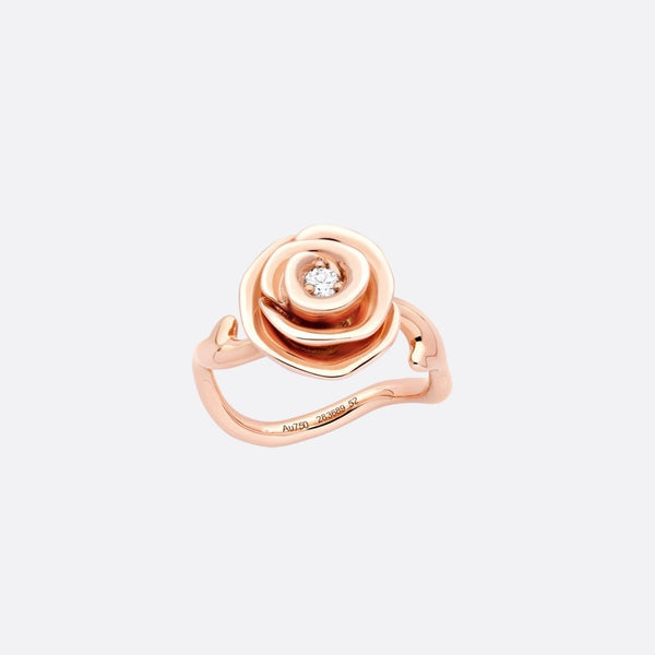 ANELLO ROSE COUTRE IN ORO ROSA CON DIAMANTI