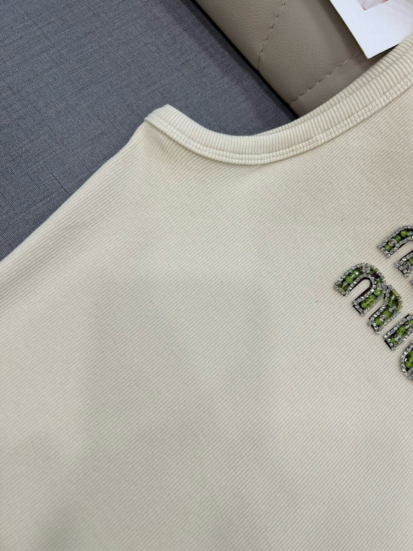 Miu Hand-beaded camisole