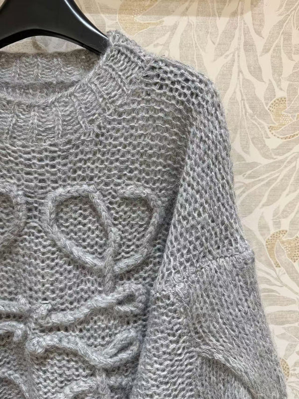 Loewe Anagram open-knit sweater