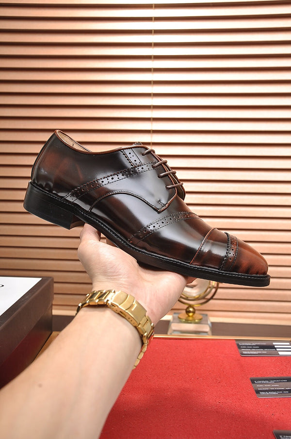 GG Men's Dress Shoe Brown Cowhide 499520
