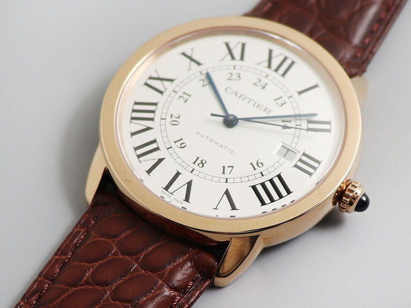 RONDE SOLO DE CARTIE 42MM ORO ROSA QUADRANTE BIANCO