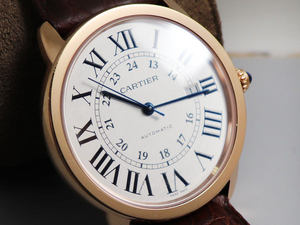 RONDE SOLO DE CARTIE 42MM ORO ROSA QUADRANTE BIANCO