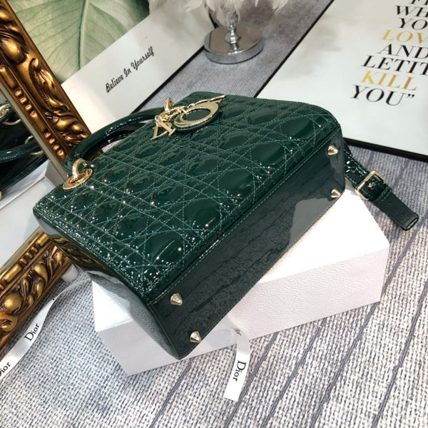 media lady 24 blu verde vitello verniciato